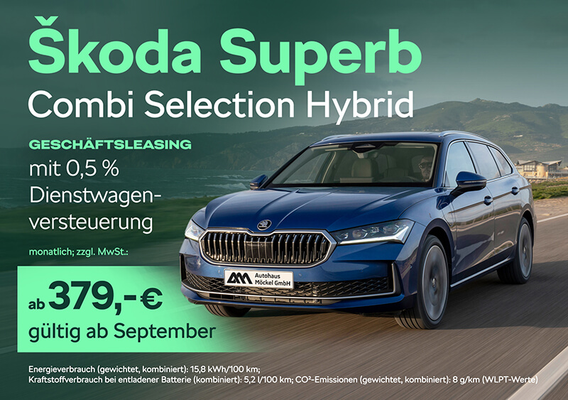 Skoda Superb Combi Selection Hybrid Geschäftsleasing